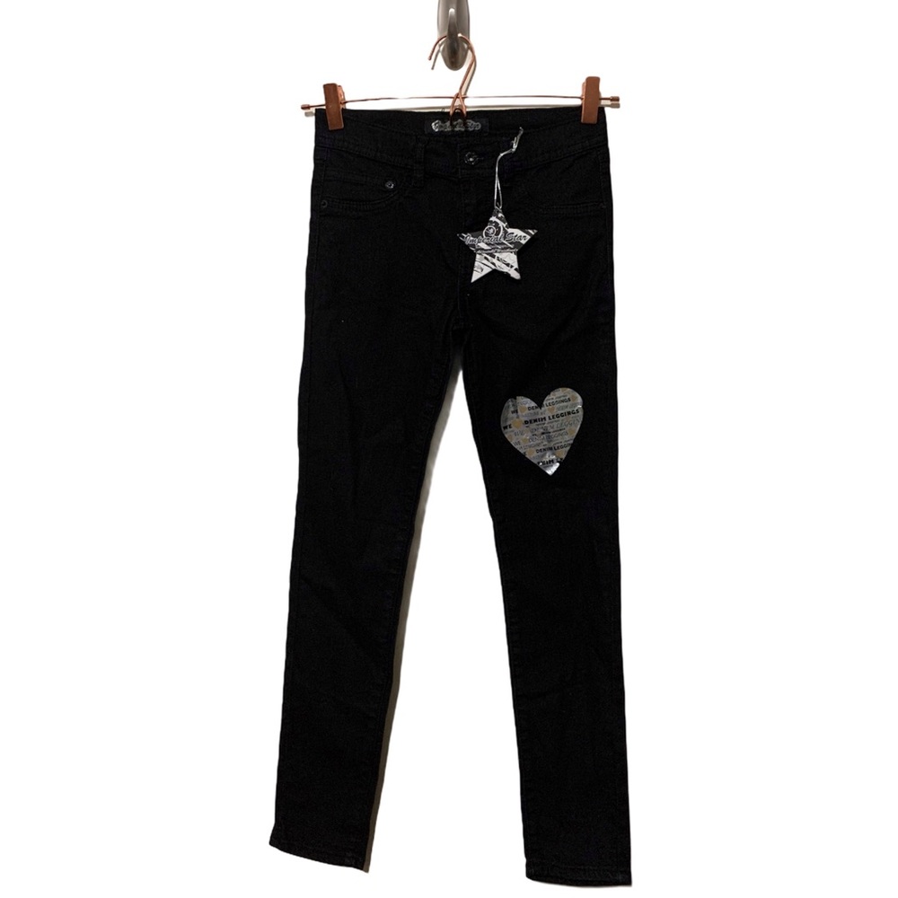 Imperial Star Black Skinny Jeans Adjustable Waist NWT Girl Pants